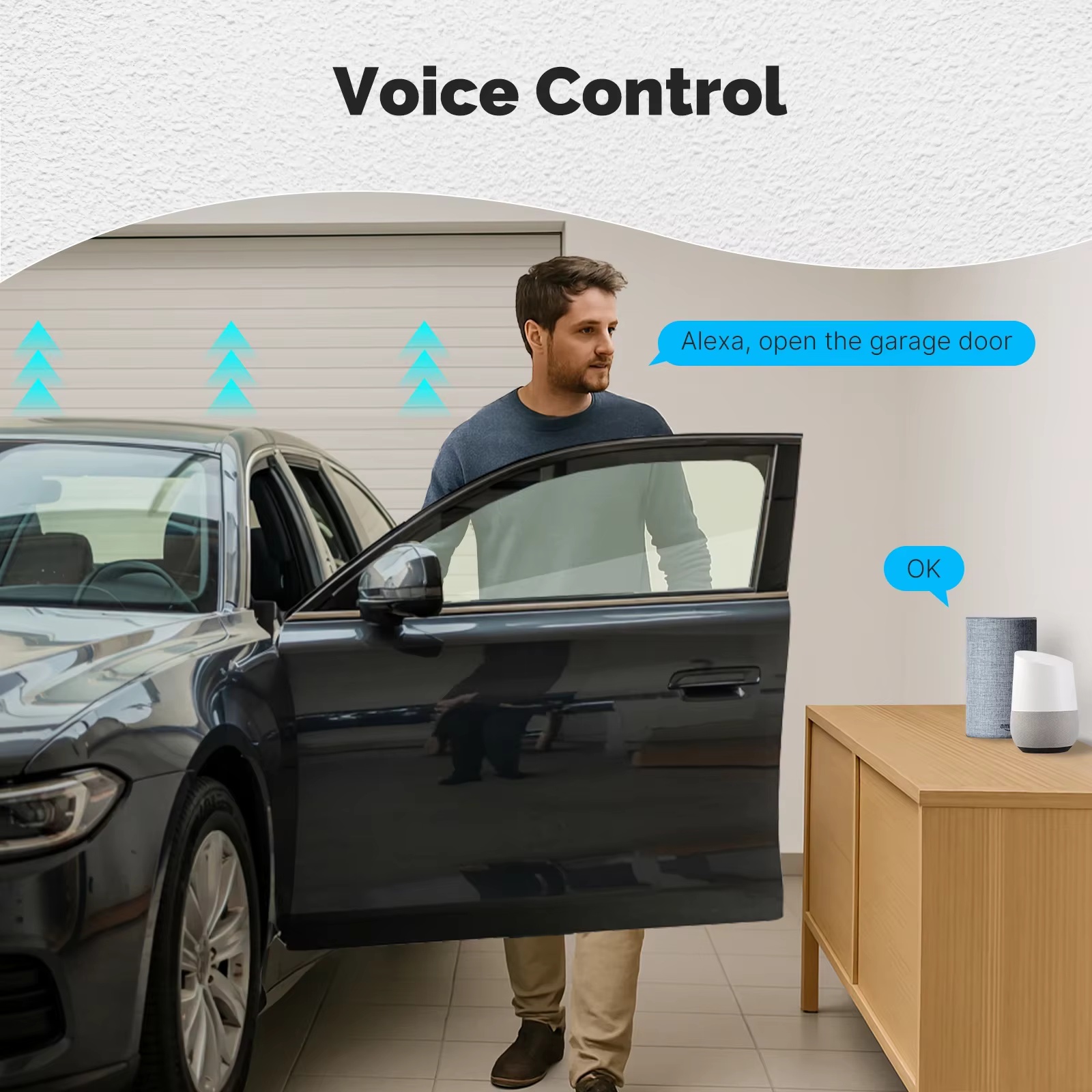 MOES Zigbee 차고 문 컨트롤러 모듈은 Tuya - Smart Home Voice Assistant 리뷰 및 가격
