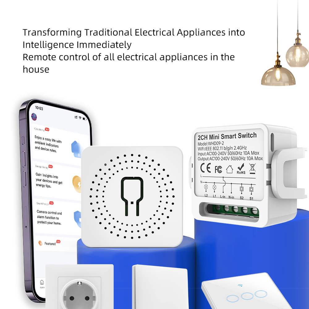 2웨이 투야 스마트 스위치 2갱 스마트 라이트 차단기  - Smart Home Voice Assistant 리뷰 및 가격