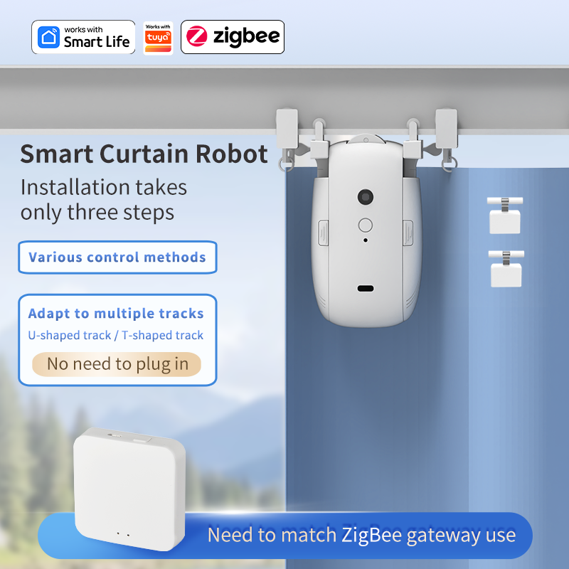 지그비 스마트 커튼 드라이버 로봇 자동 커튼 모터 커튼 - Smart Home Device 리뷰 및 가격