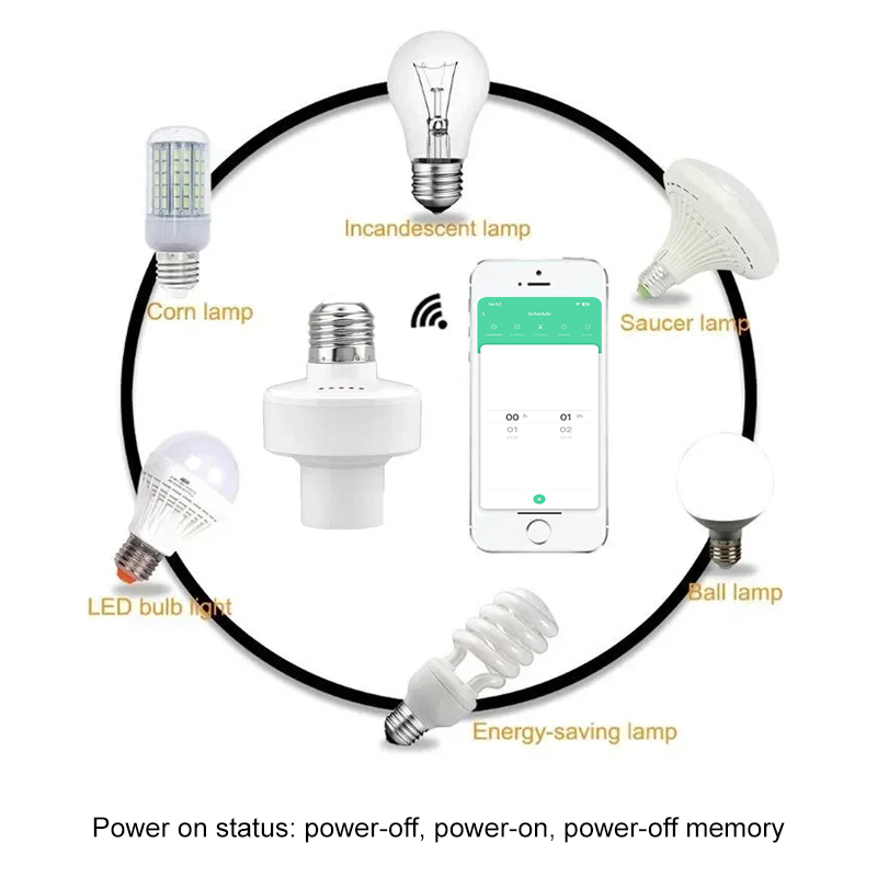 Tuya 스마트 E27 소켓 스위치 APP 제어 타이머 - Smart Light Switch 리뷰 및 가격