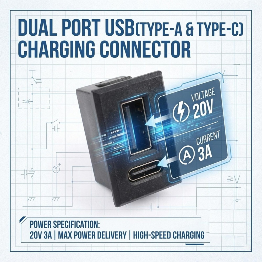 듀얼 타입 C USB 여성용 포트 소켓 20V/3A 구 - Smart Home Utilities 리뷰 및 가격