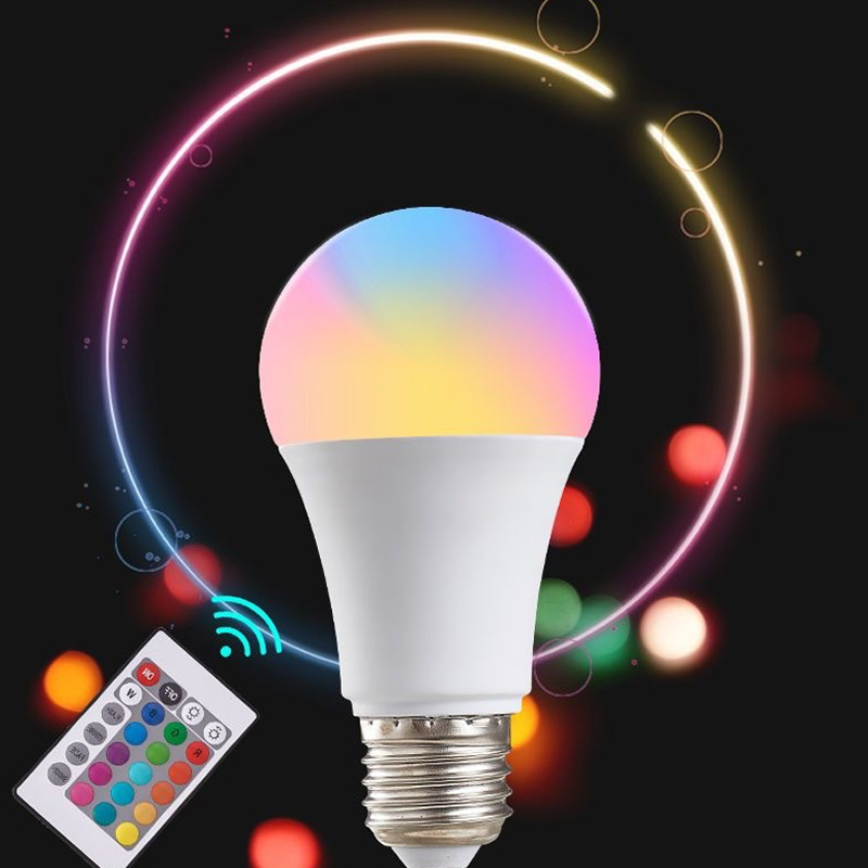 16 색 RGB 전구 LED 멀티 컬러 전구 E27 2 - Voice Control Light Bulb 리뷰 및 가격